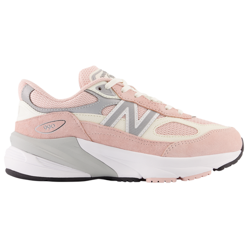 

New Balance Girls New Balance 990 - Girls' Grade School Running Shoes White/Pink Size 05.5