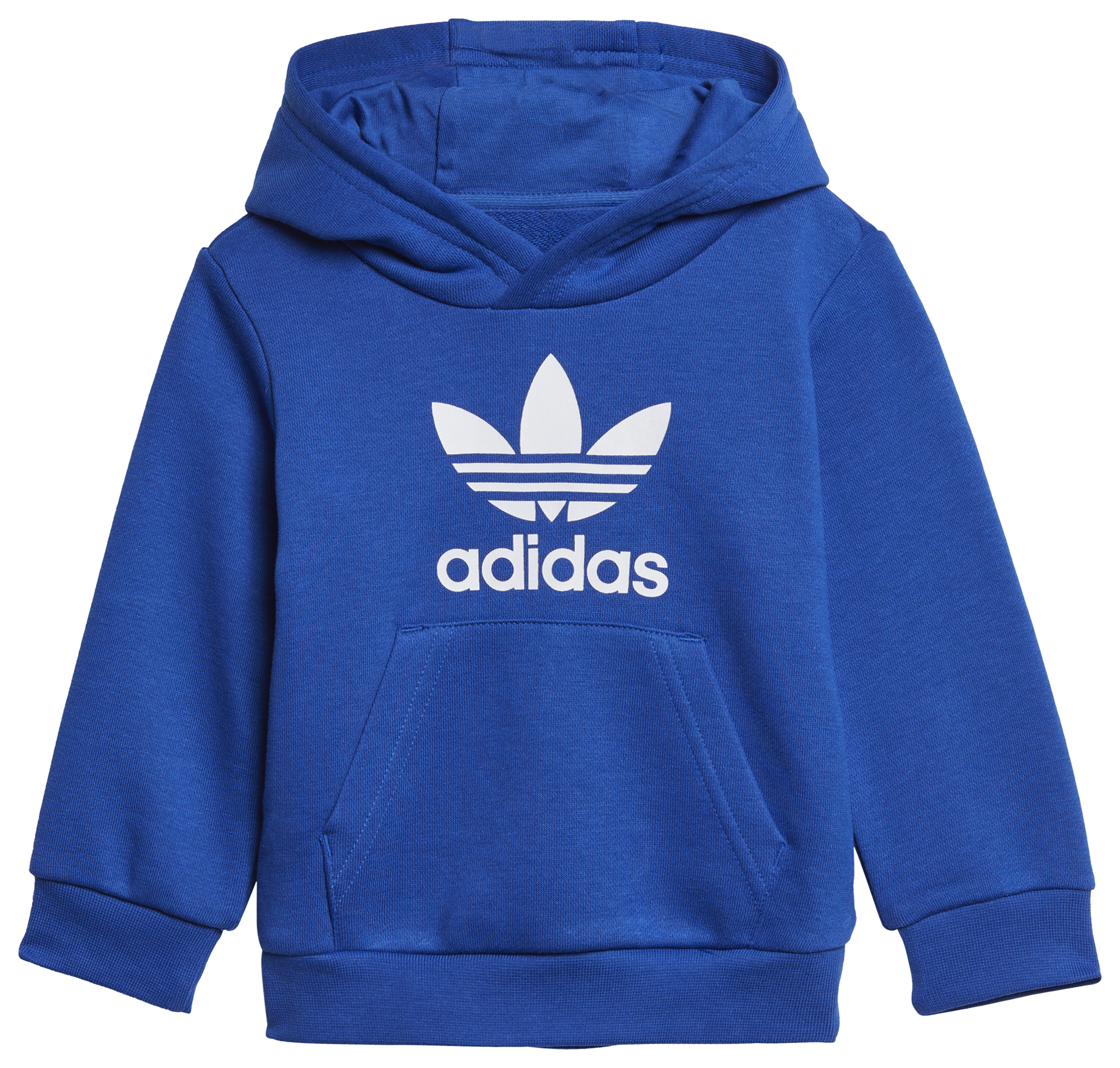 adidas trefoil hoodie blau
