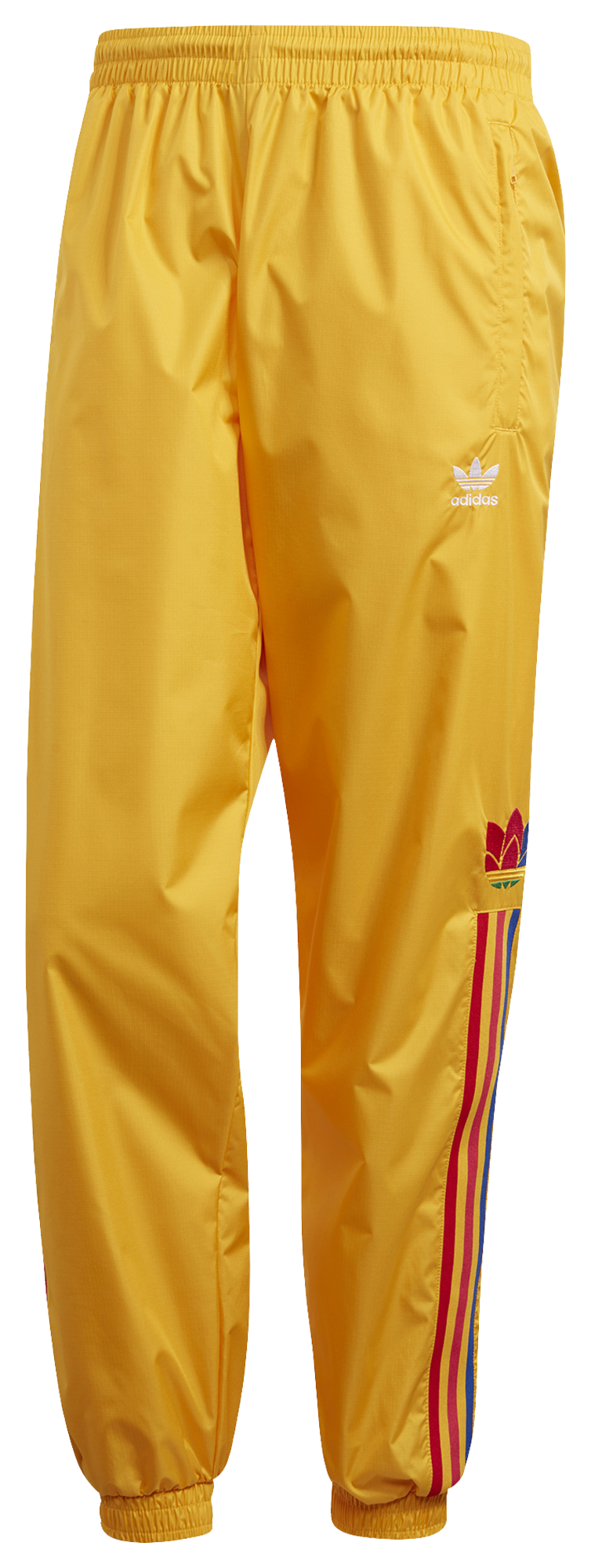 red and yellow adidas tracksuit