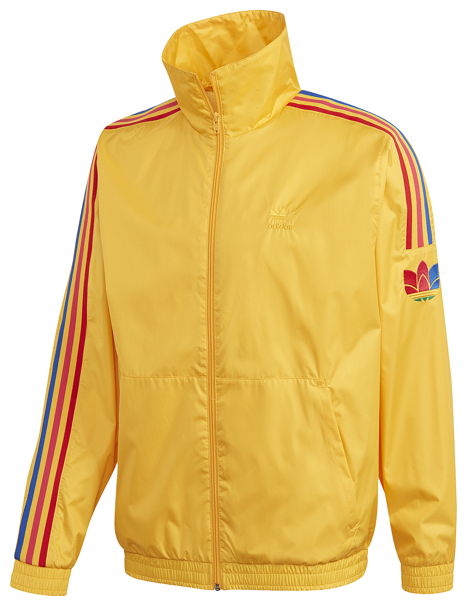 yellow and blue adidas tracksuit