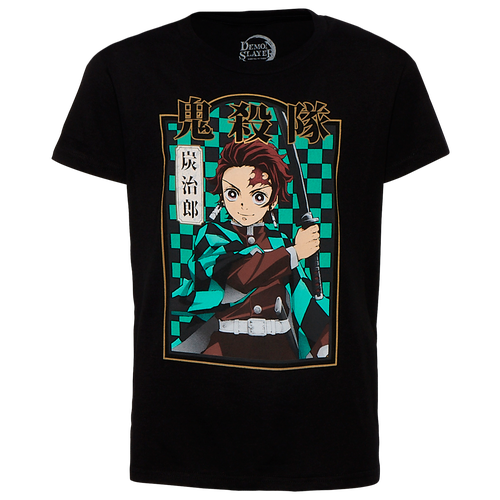 

Boys Demon Slayer Demon Slayer Culture T-Shirt - Boys' Grade School Black/Black Size M