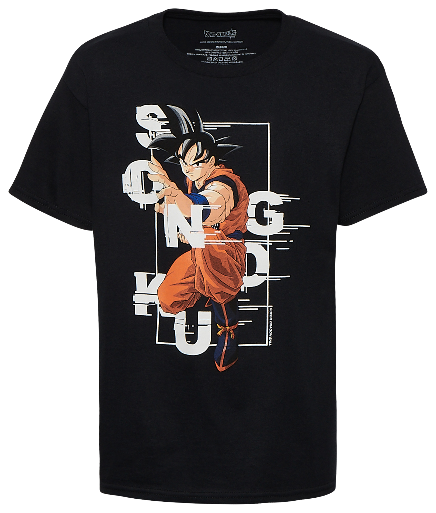 Boys' white Son Goku image DRAGON BALL T-shirt