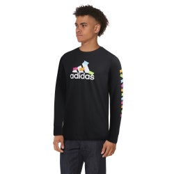 Men's - adidas Originals Long Sleeve Snack T-Shirt - Black/Multi