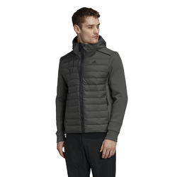 Men's - adidas Varilite Hybrid Jacket - Legend Earth/Black