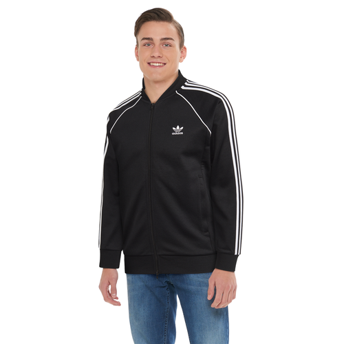 Shop Adidas Originals Mens  Adicolor Superstar Track Jacket In Black/white