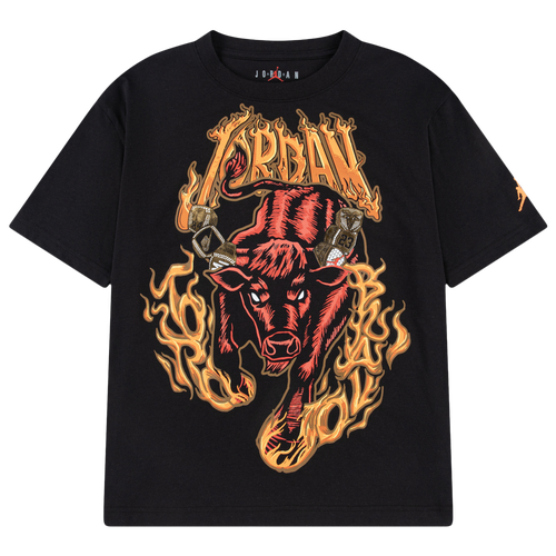 BOYS - Jordan Toro Bravo Ring Rtr Short Sleeve T-Shirt - Black/Orange