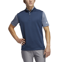 Men's - adidas Club Quarter Zip Vest - Navy
