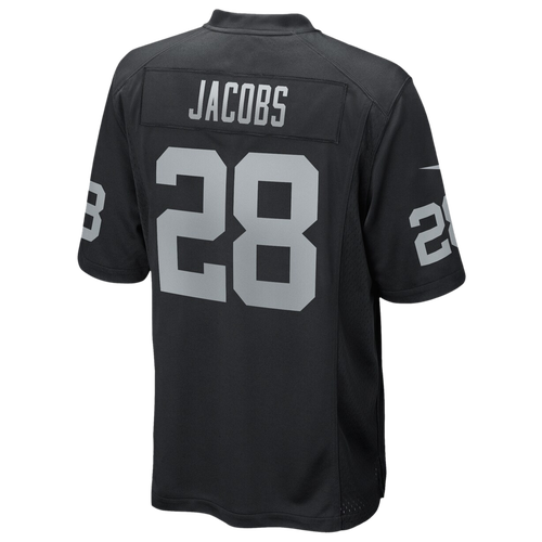 

Nike Mens Josh Jacobs Nike Raiders Game Day Jersey - Mens Black/Black Size S