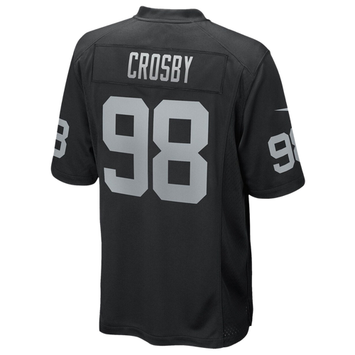 

Nike Mens Maxx Crosby Nike Raiders Game Day Jersey - Mens Black/Black Size S