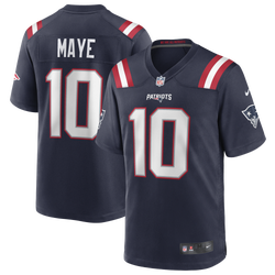 Men's - Nike Drake Maye Patriots Game Jersey - College Navy