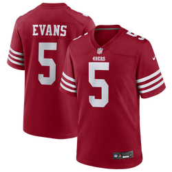 Men's - Nike 49ers Mike Evans Game Jersey - Red