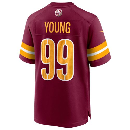 Shop Nike Mens Chase Young  Commanders Game Day Jersey In Maroon/maroon