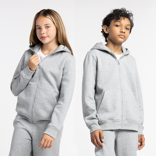 

LCKR Boys LCKR Full-Zip Hoodie - Boys' Grade School Grey Size S