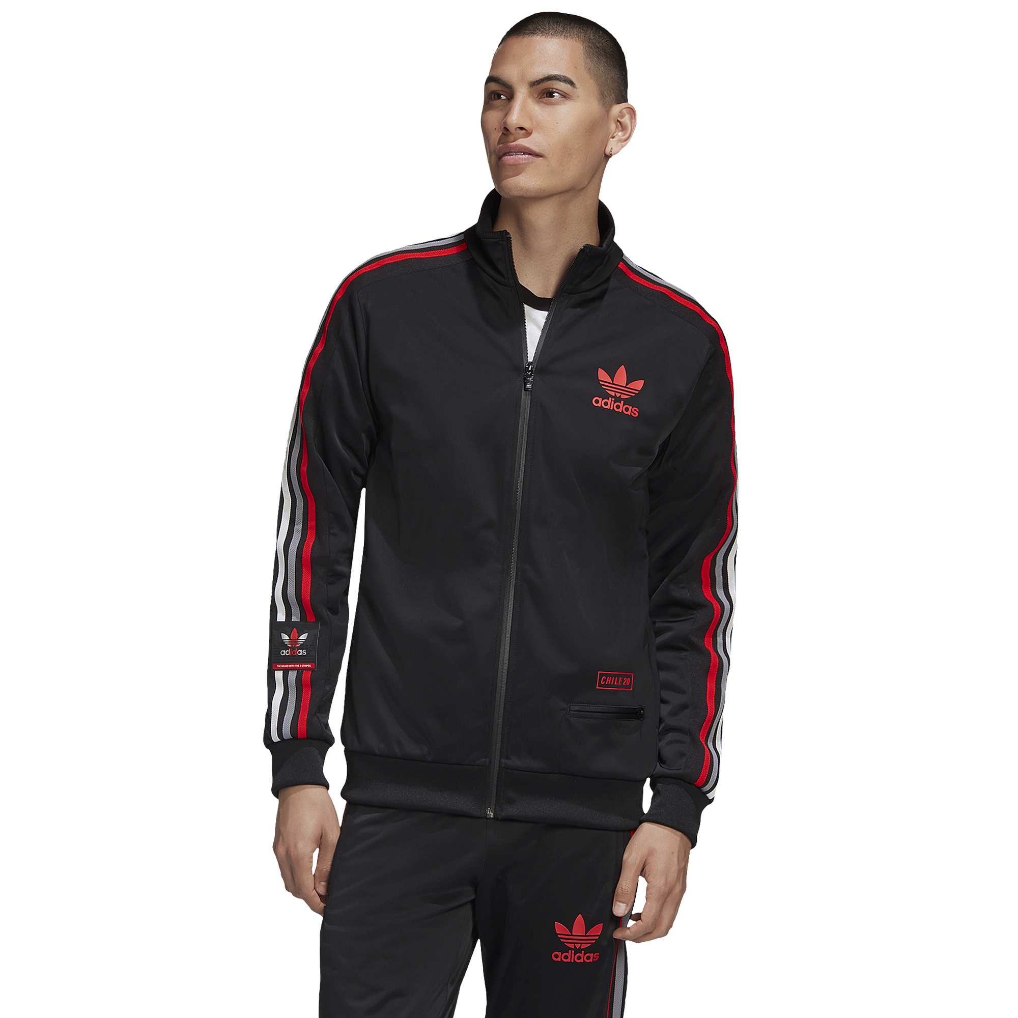 adidas jacket blue and red