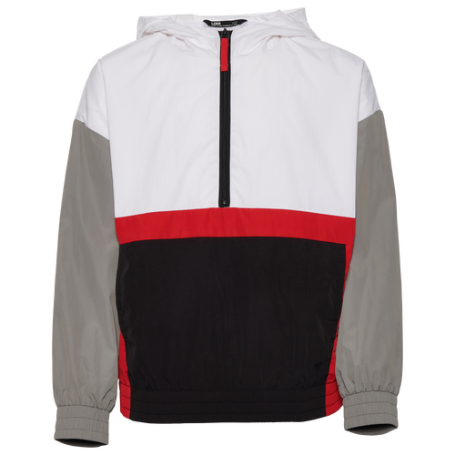 Shop Lckr Boys   Escobara Anorak Jacket In White/red/black