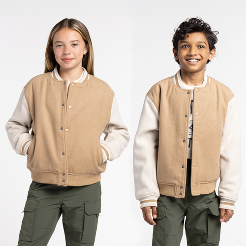 

Boys LCKR LCKR Varsity Jacket - Boys' Grade School Tannin Size XS