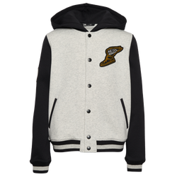 Boys' Grade School - LCKR Graeson Varsity Jacket With Lining - Ash Heather/Multi