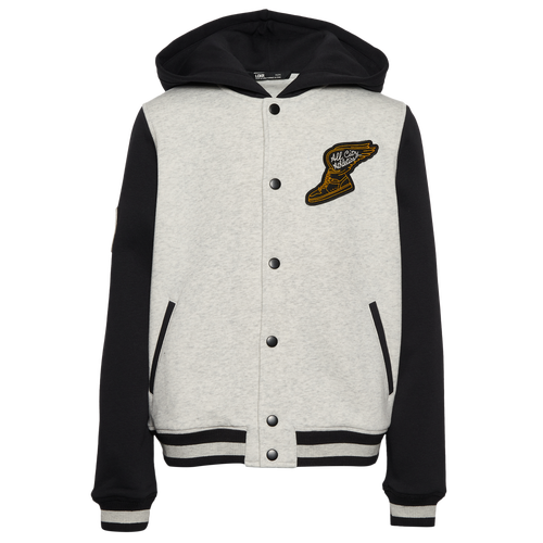 Lckr Boys   Graeson Varsity Jacket With Lining In White