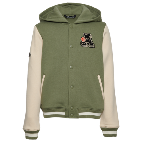 Lckr Boys   Graeson Varsity Jacket With Lining In Green