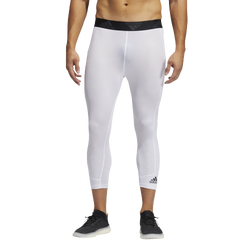 Men's - adidas Techfit Compression 3/4 Tights - White