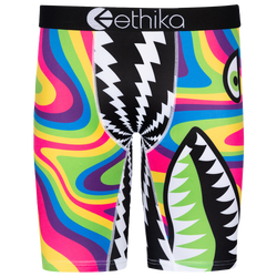 Boys' Grade School - Ethika Graphic Briefs - Black/Multicolor