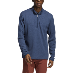 Men's - adidas 3-Stripe Golf 1/4 Zip - Navy