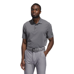 Men's - adidas Ultimate 365 Heather Golf Polo - Black Melange