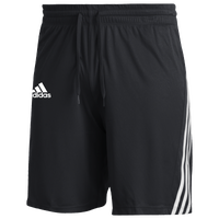 Deals on Adidas Team 3 Stripe Knit Mens Shorts