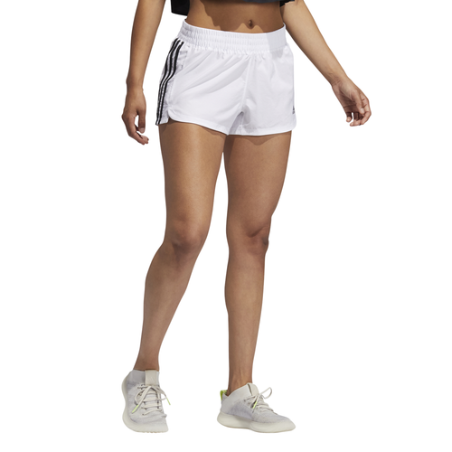 

adidas Womens adidas Pacer Woven Shorts - Womens Black/White Size XL