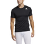 adidas Techfit Fitted Short Sleeve Football T-Shirt - Men's Black
