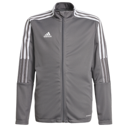 Boys' Grade School - adidas Tiro 21 Track Jacket - Team Grey Four