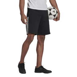 Men's - adidas Tiro Fleece Shorts - Black/White