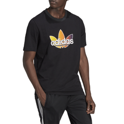 Men's - adidas Originals Sport Graphic T-Shirt - Black/Multi/Orange
