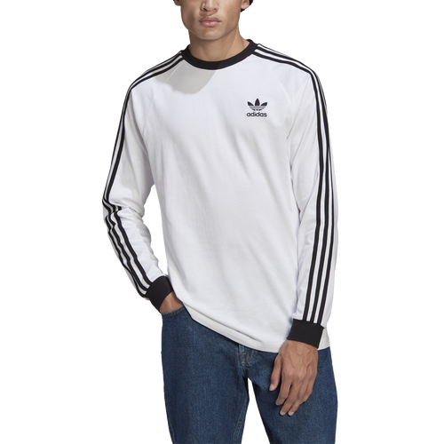 ADIDAS ORIGINALS MENS ADIDAS ORIGINALS 3 STRIPE LONGSLEEVE T-SHIRT