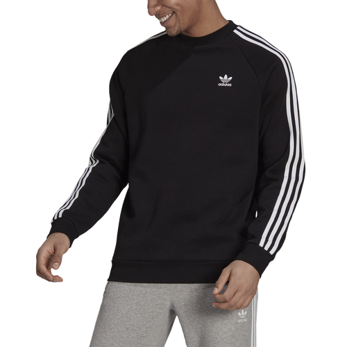 

adidas Originals Mens adidas Originals 3-Stripes Crew - Mens Black Size L