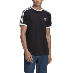 Men's - adidas Originals 3 Stripe T-Shirt - Black/White