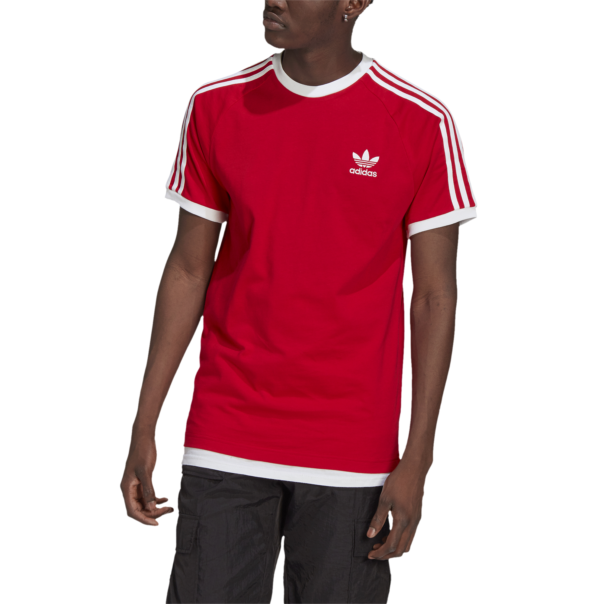 adidas red t shirt mens