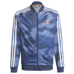 Boys' Grade School - adidas Originals Superstar Top - Blue/White