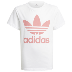 Boys' Grade School - adidas Originals Adicolor Trefoil T-Shirt - White/Hazy Rose