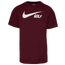 Nike Golf Cotton Swoosh T-Shirt - Men's Dk Maroon/White