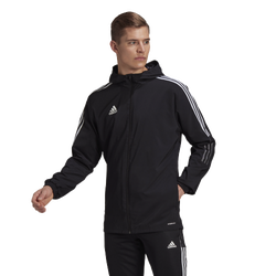 Men's - adidas Tiro 21 Fullzip Hoodie - Black/White