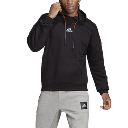 Men's - adidas Space Hoodie - Black/White/Red