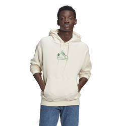 Men's - adidas Stan Pullover Hoodie - Beige/Green
