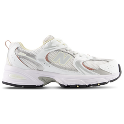 Girls' Grade School - New Balance 530 - White/Calcium/Pink