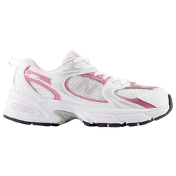 Girls' Grade School - New Balance 530 - White/Pink/Silver