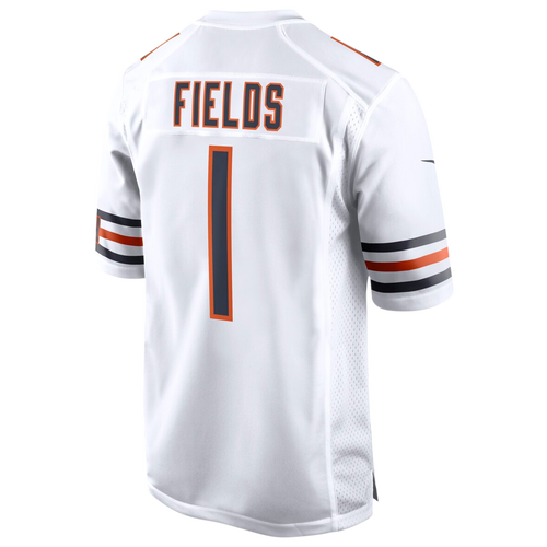 

Nike Mens Justin Fields Nike Bears Game Day Jersey - Mens White/White Size S