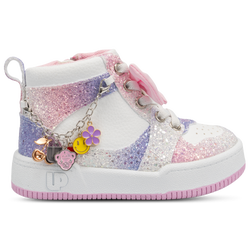 Girls' Toddler - Ground Up High Bow Charm - Pink/White