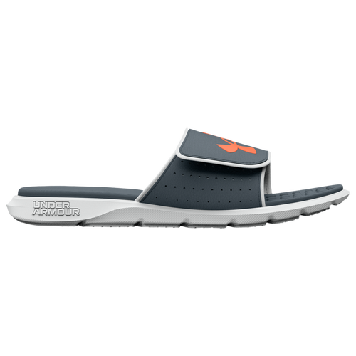 Under Armour Kids' Boys  Ignite Vii Slides In Grey/grey/orange