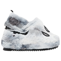 Girls' Grade School - Champion University Slippers - Black/White