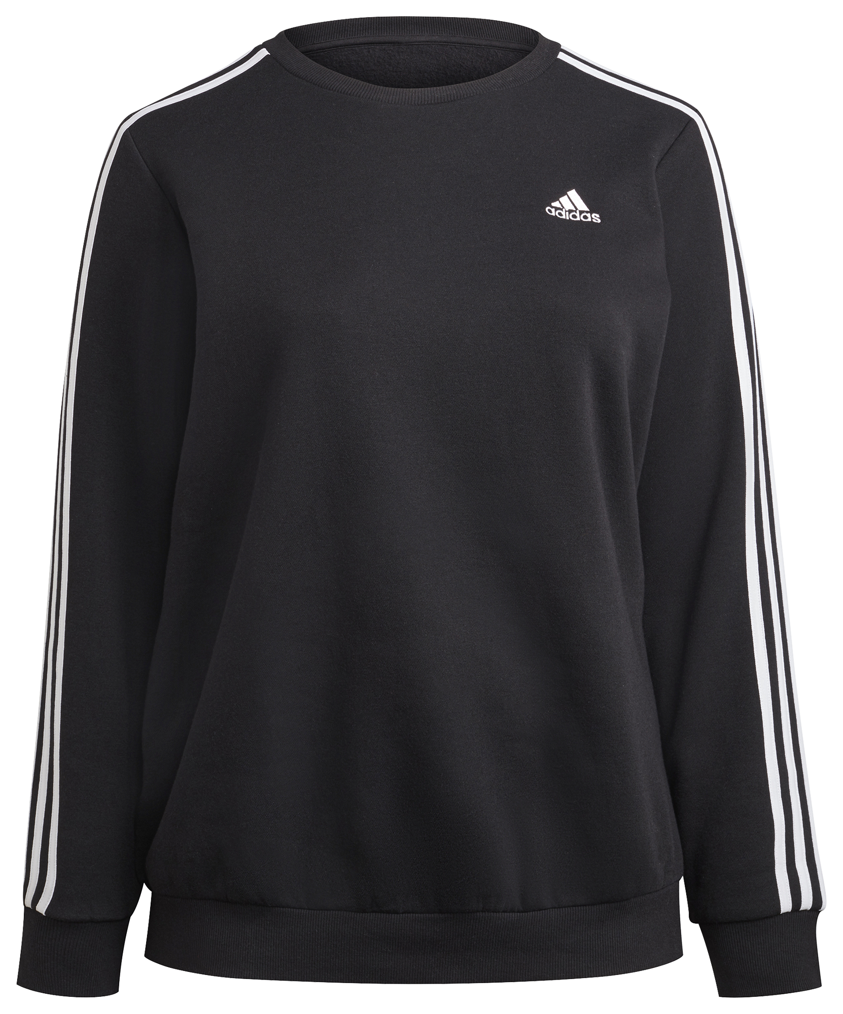 adidas Essentials 3-Stripe Plus Fleece Sweatshirt